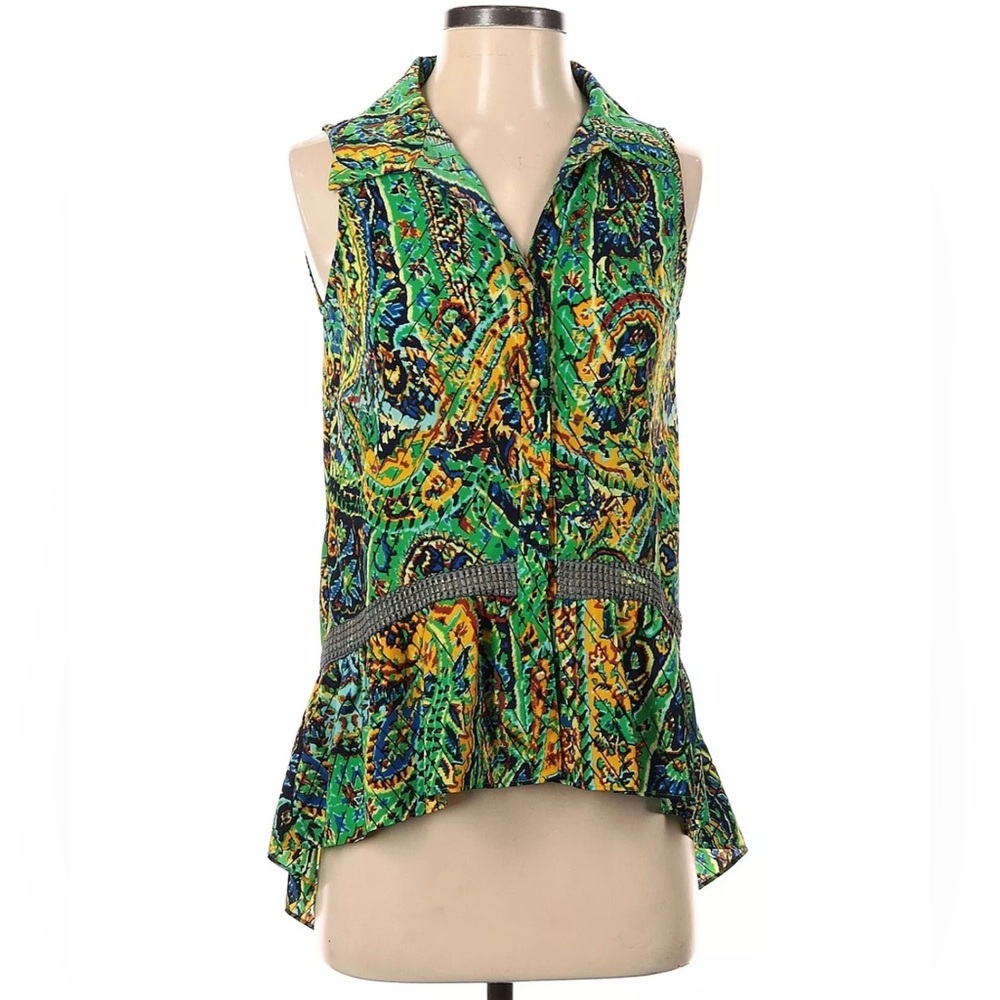 TBAGS LOS ANGELES Sleeves Viscose Tunic Blouse Size M